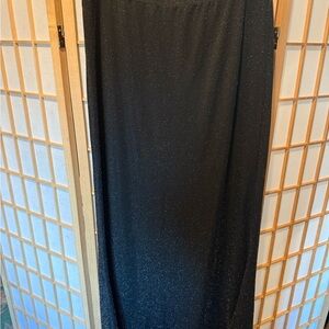 Vero Moda Elegant Black Sparkle Maxi Skirt